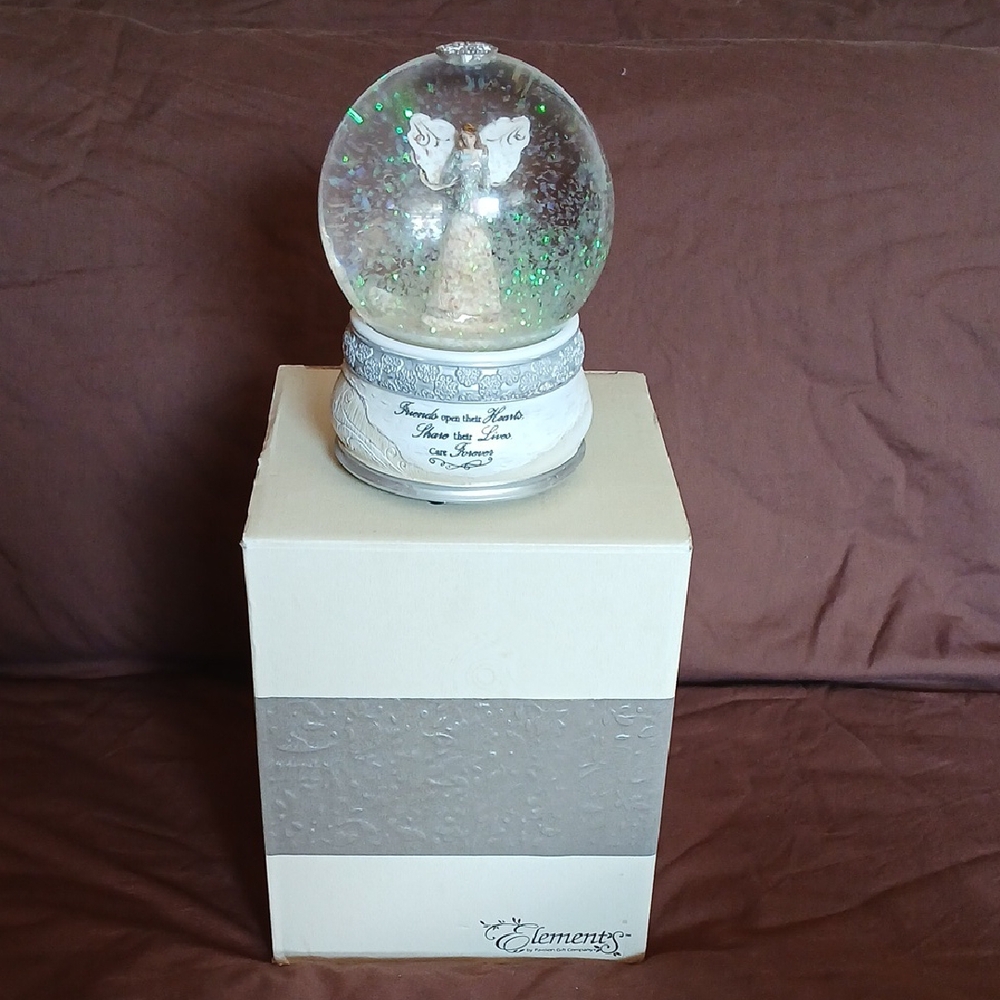 Element Angelic Globe with White and Silver Details